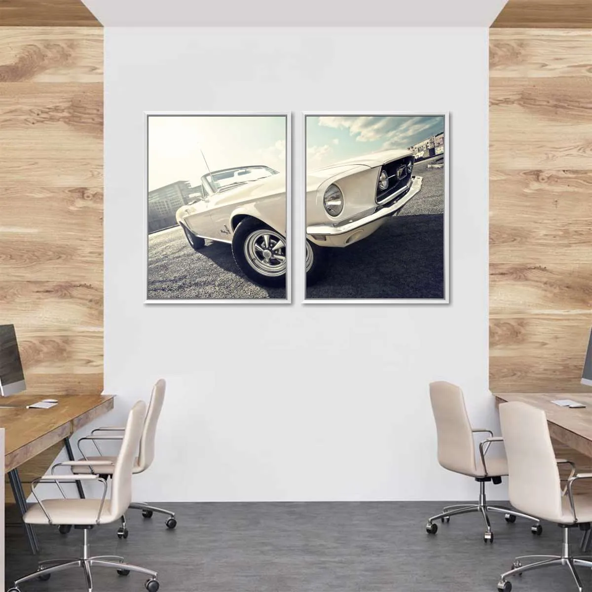 1968 Ford Mustang Convertible Car Wall Art