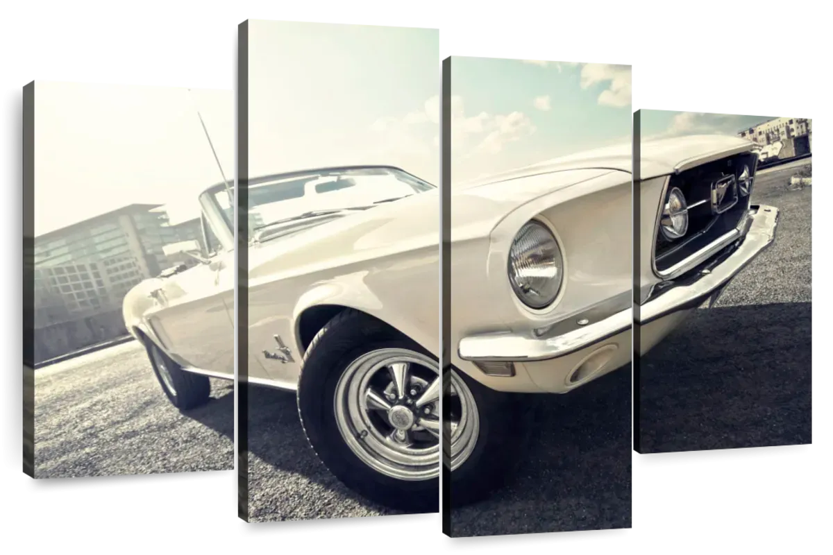 1968 Ford Mustang Convertible Car Wall Art
