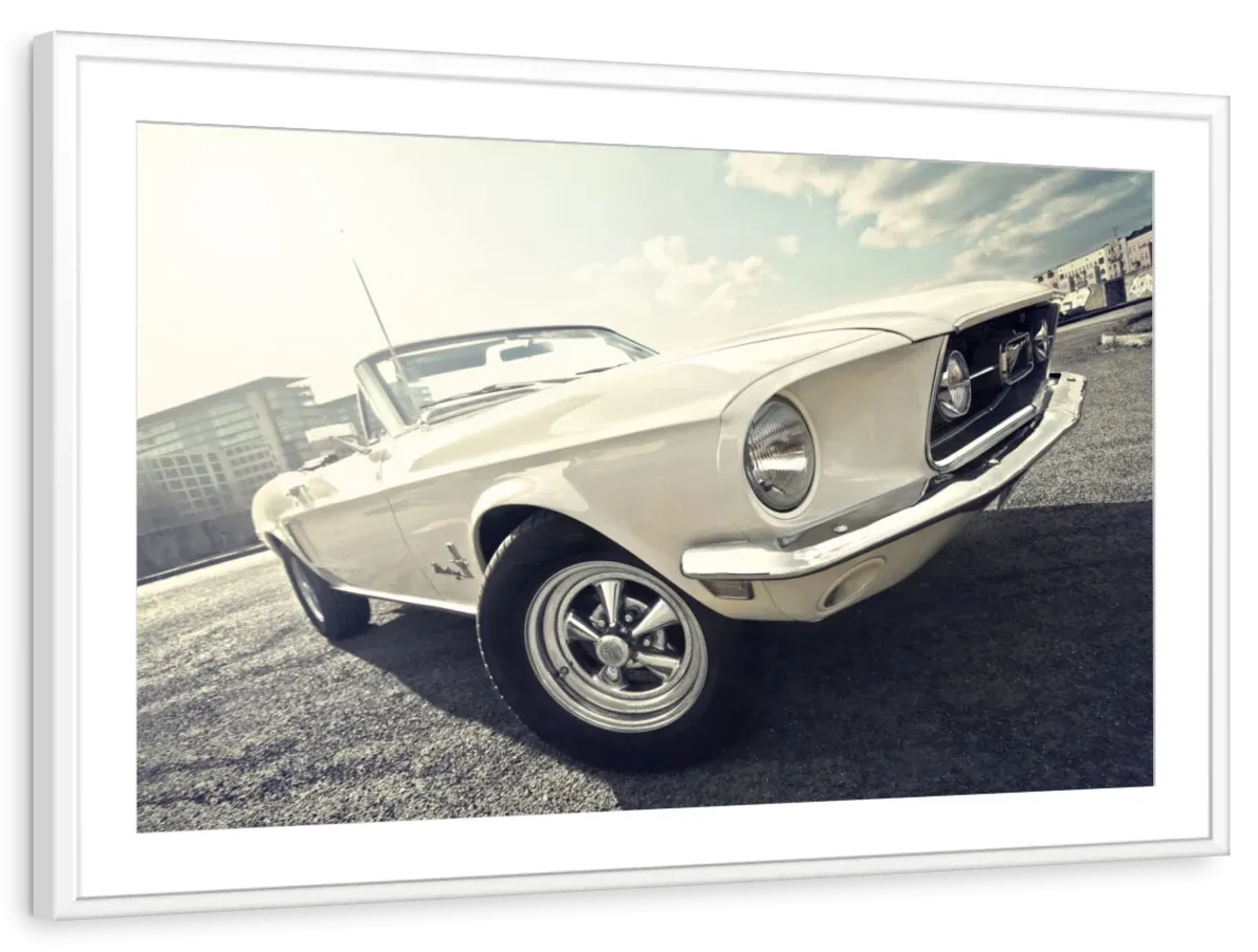 1968 Ford Mustang Convertible Car Wall Art