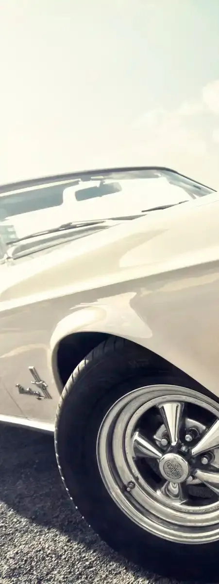 1968 Ford Mustang Convertible Car Wall Art