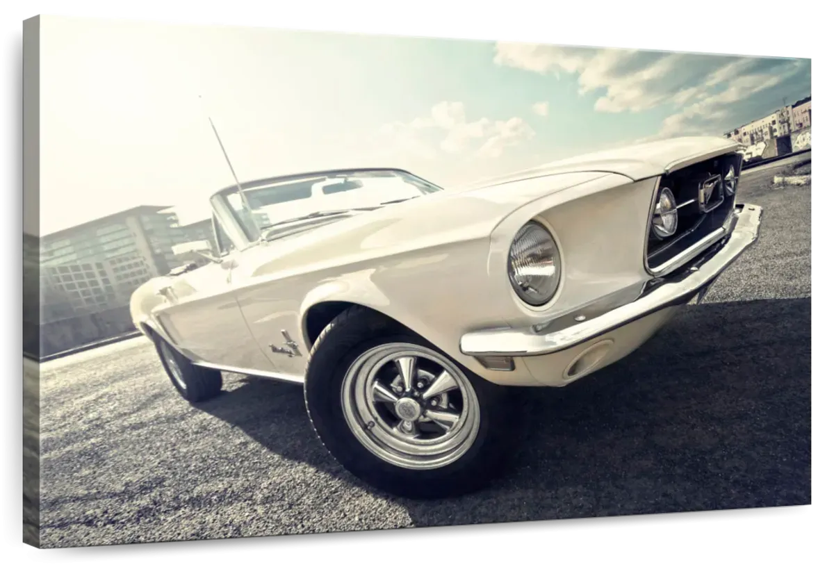 1968 Ford Mustang Convertible Car Wall Art
