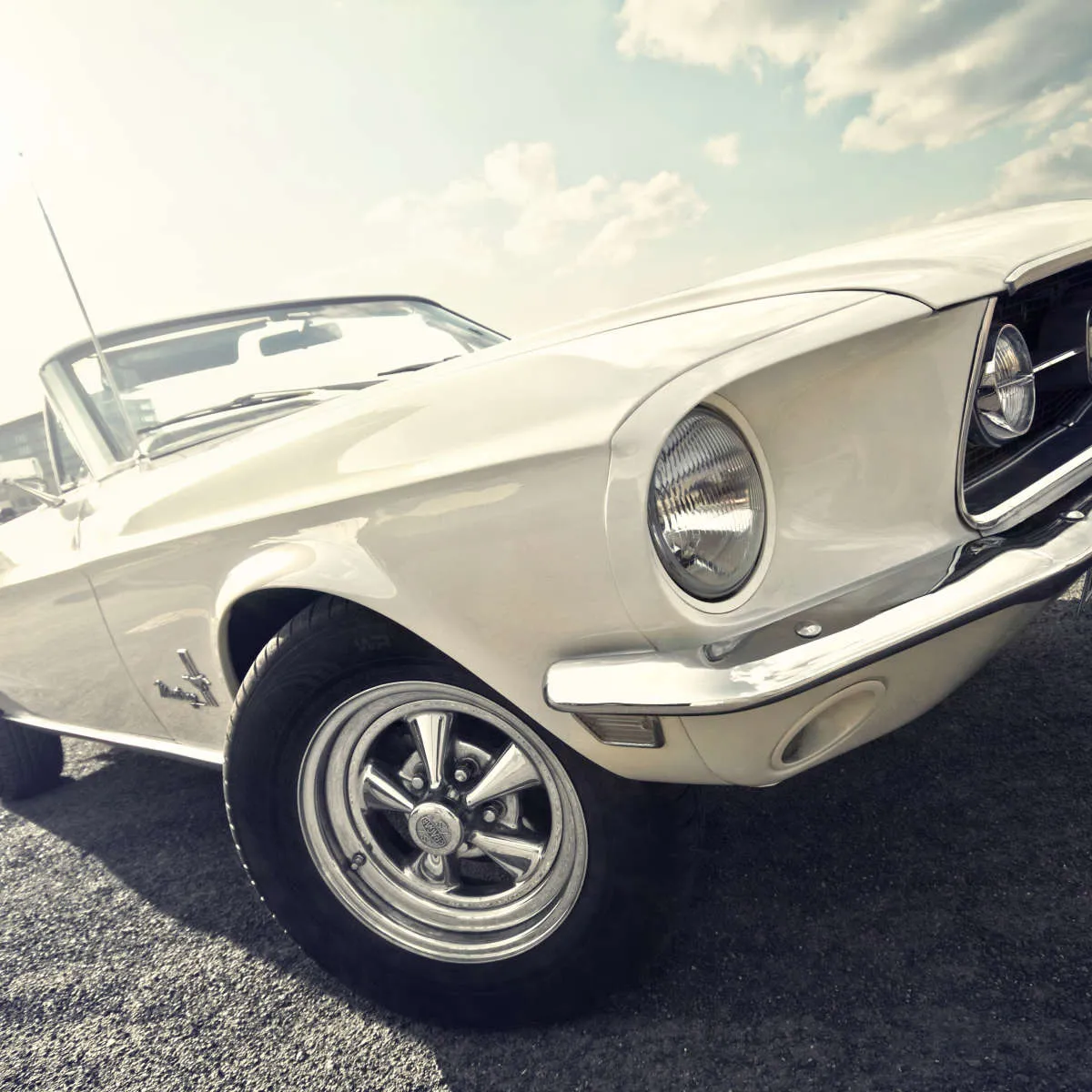 1968 Ford Mustang Convertible Car Wall Art