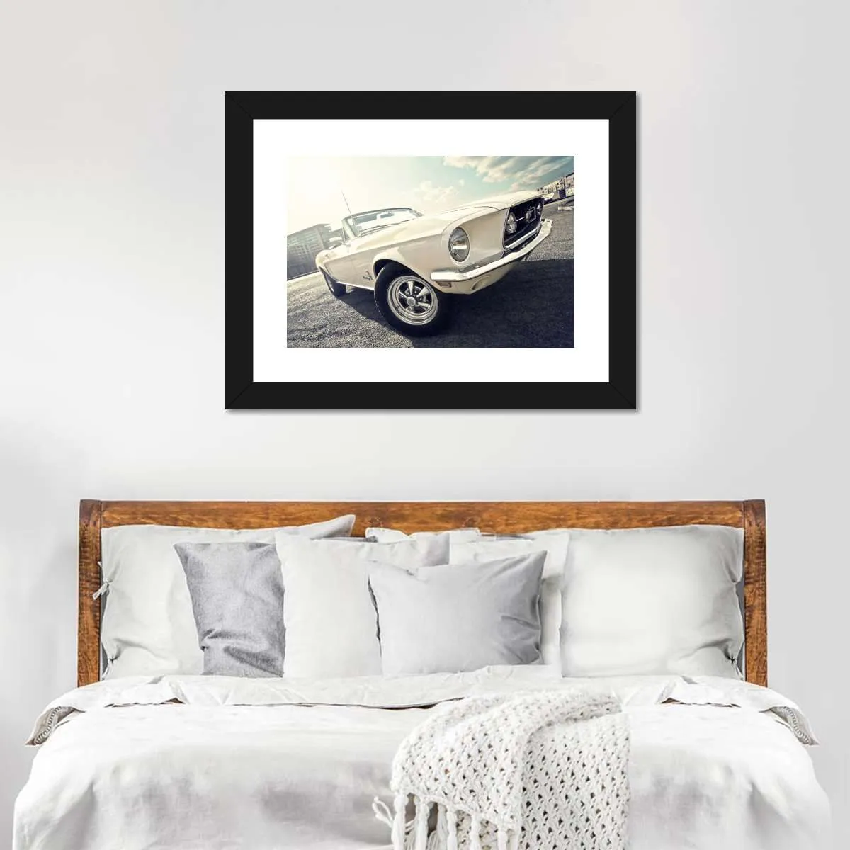 1968 Ford Mustang Convertible Car Wall Art