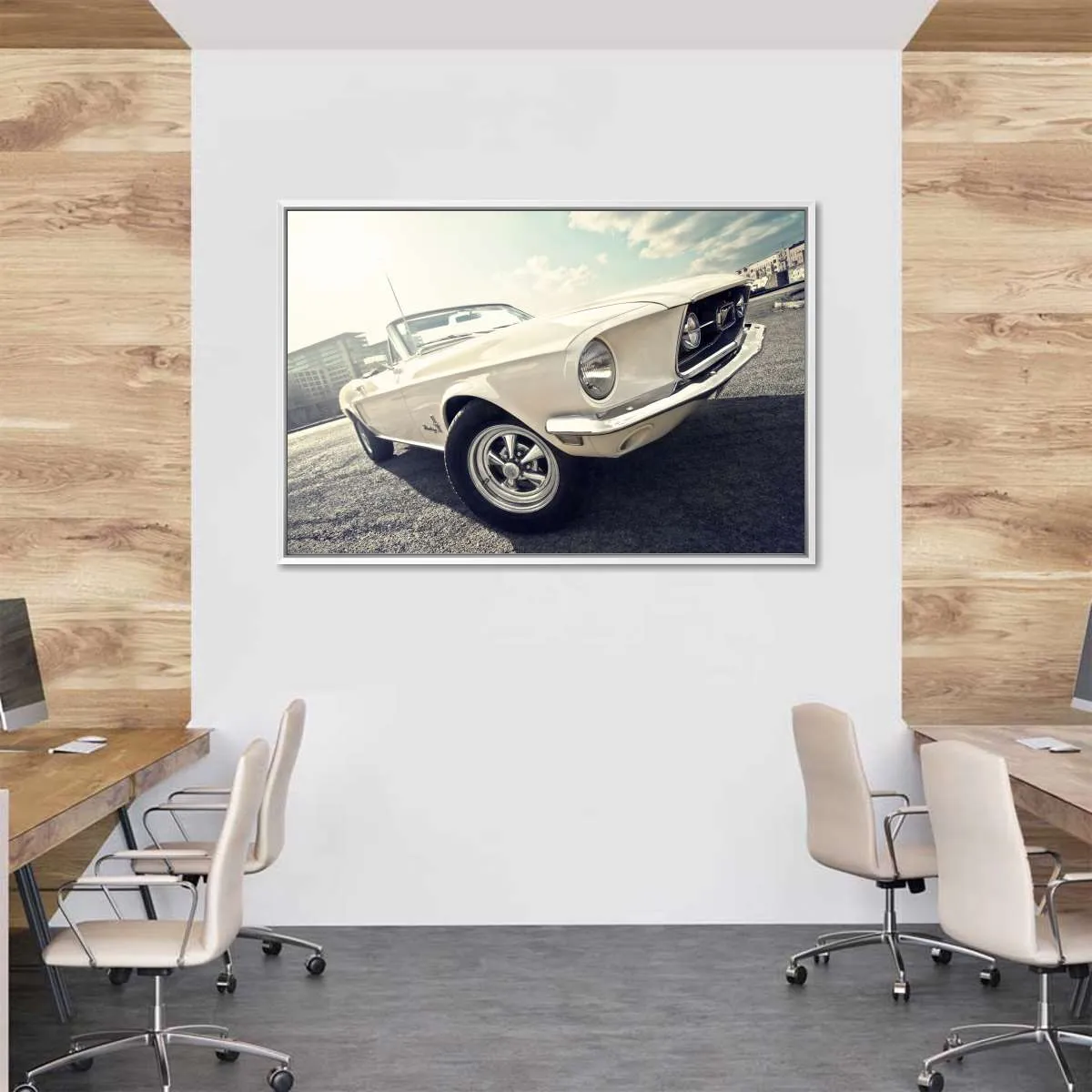 1968 Ford Mustang Convertible Car Wall Art