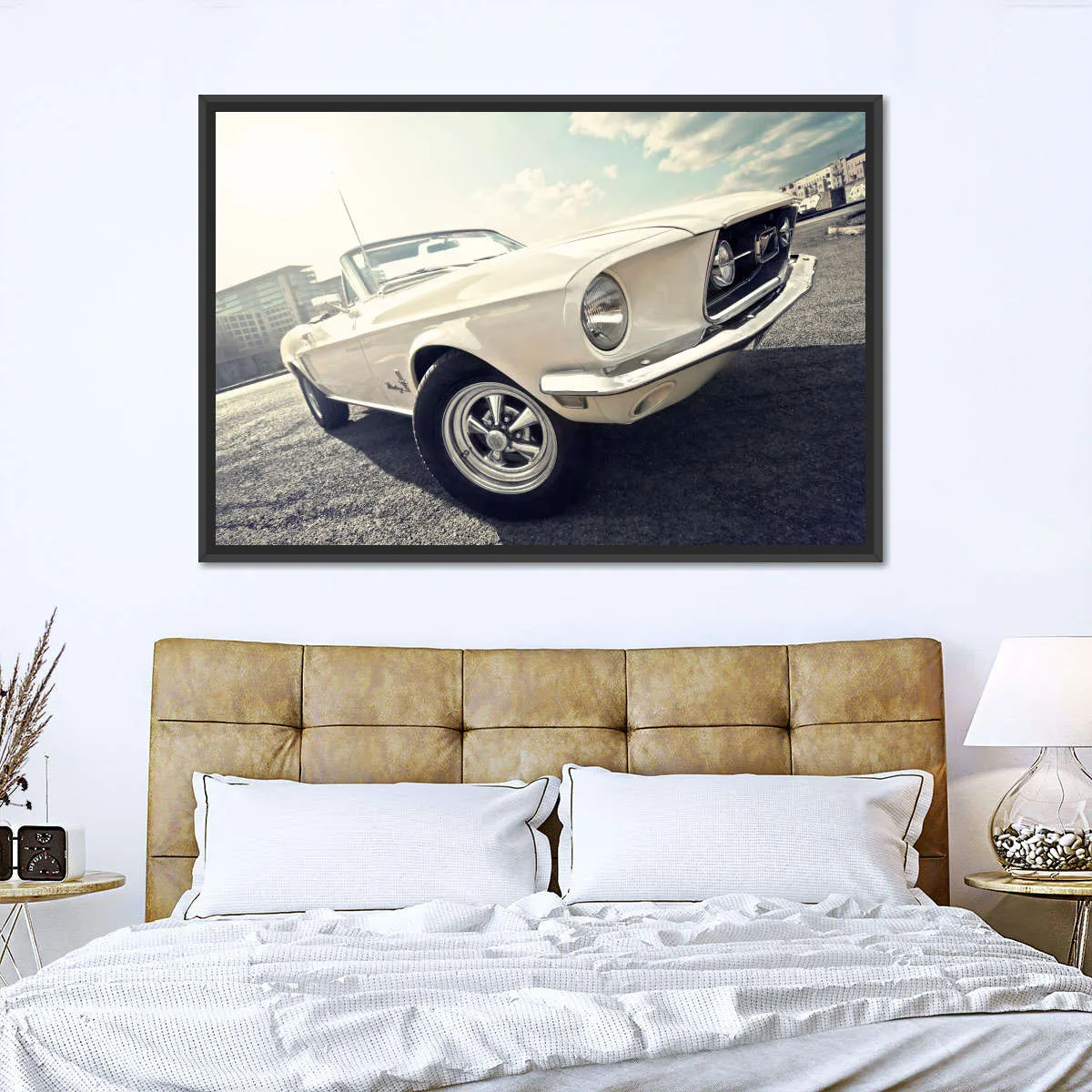1968 Ford Mustang Convertible Car Wall Art