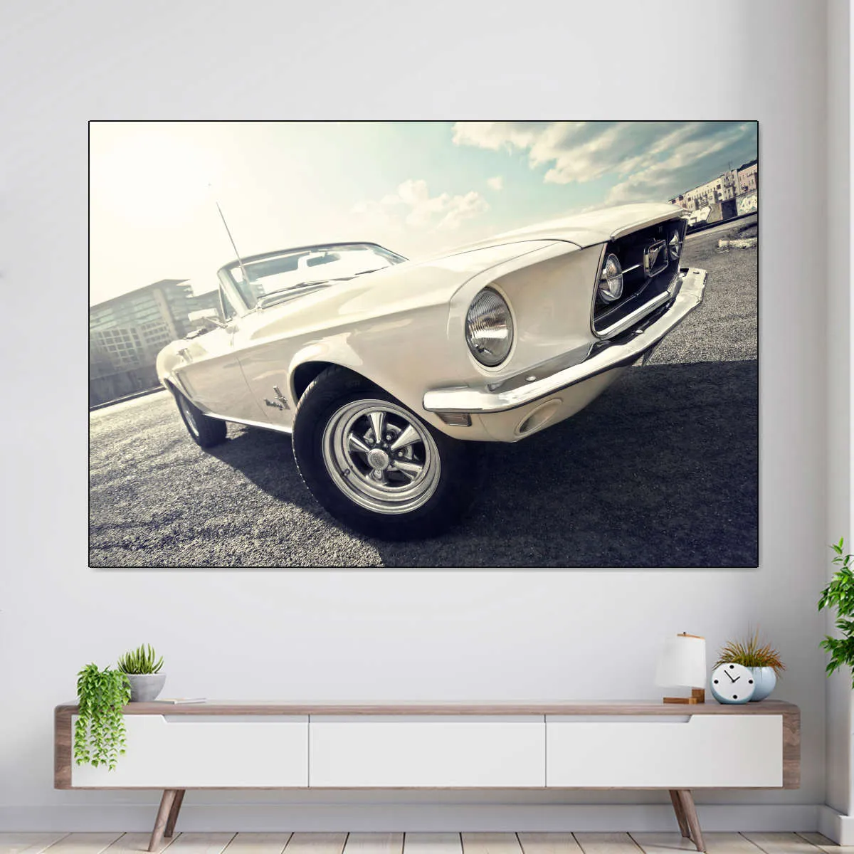 1968 Ford Mustang Convertible Car Wall Art