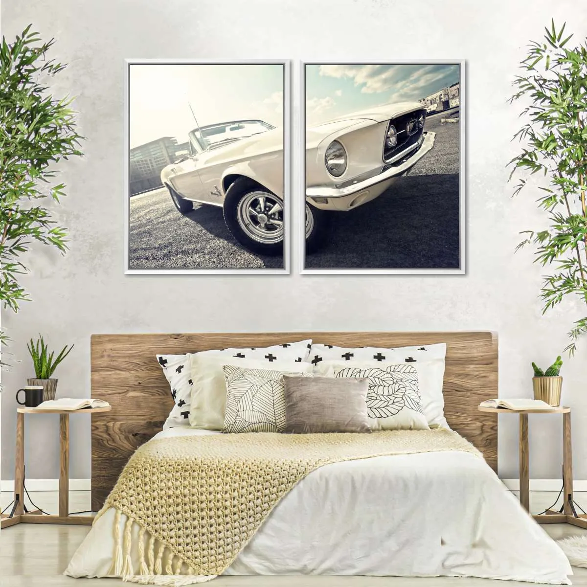 1968 Ford Mustang Convertible Car Wall Art