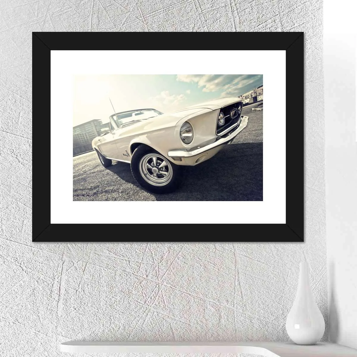1968 Ford Mustang Convertible Car Wall Art