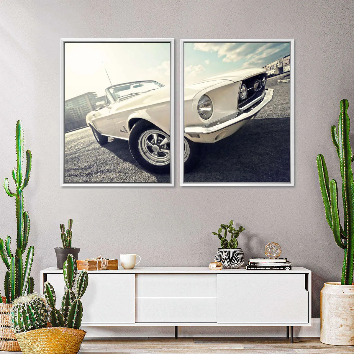 1968 Ford Mustang Convertible Car Wall Art