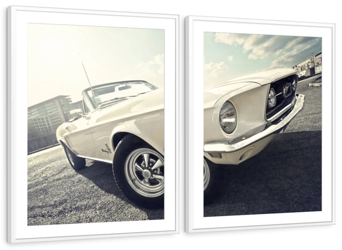 1968 Ford Mustang Convertible Car Wall Art