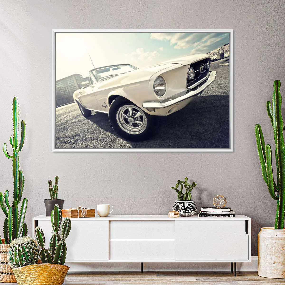 1968 Ford Mustang Convertible Car Wall Art