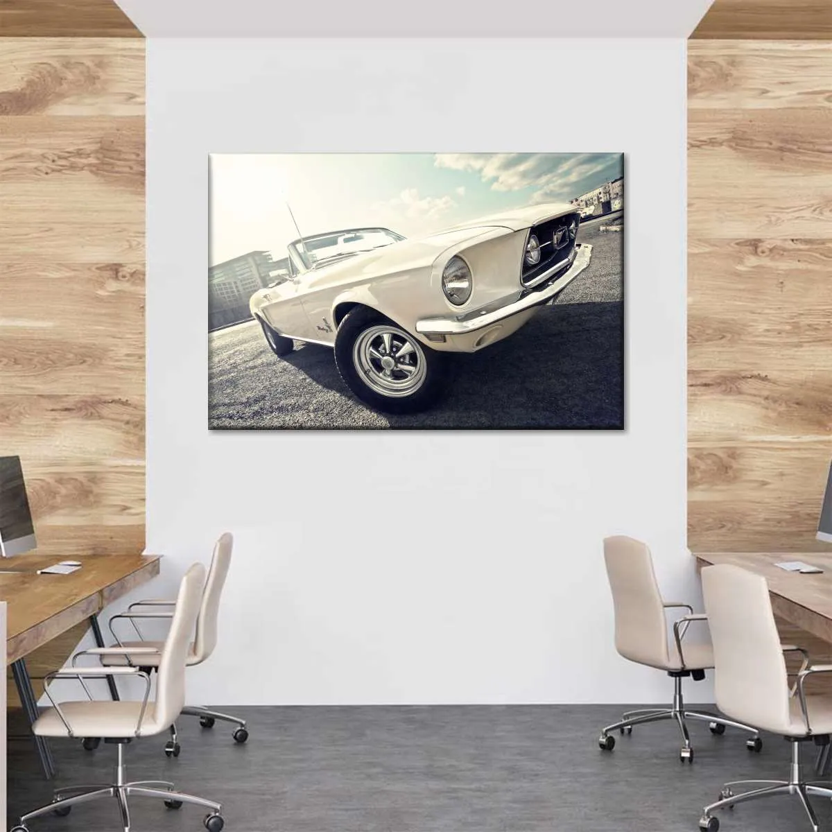 1968 Ford Mustang Convertible Car Wall Art