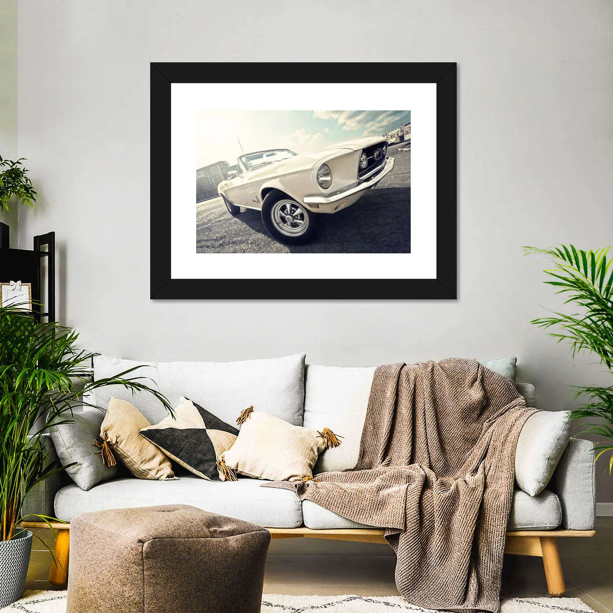 1968 Ford Mustang Convertible Car Wall Art