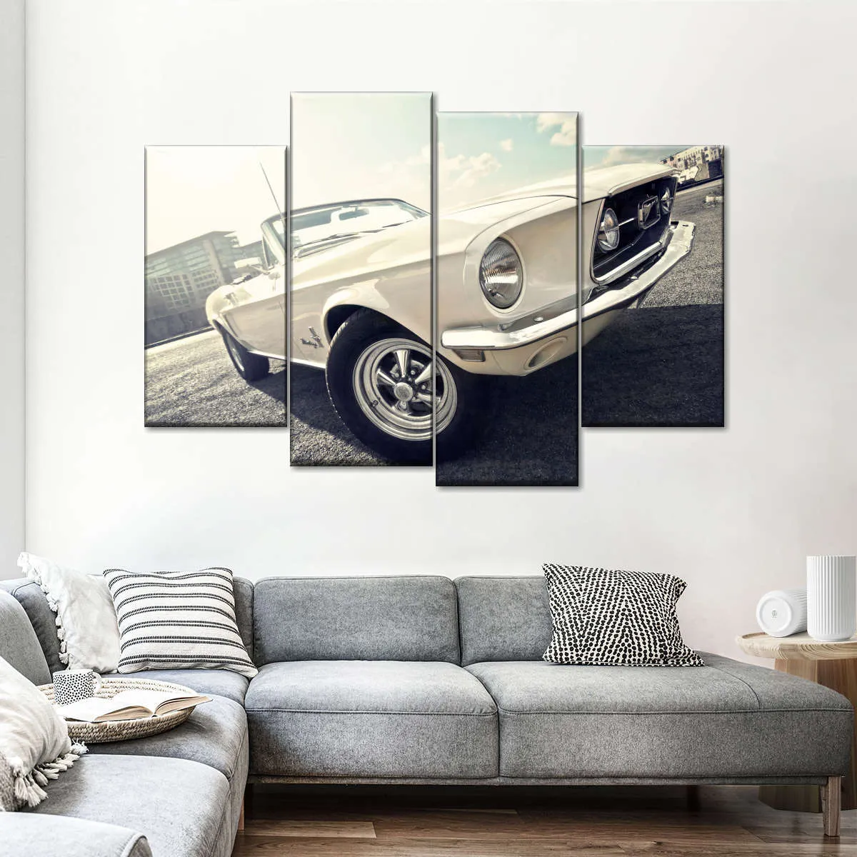 1968 Ford Mustang Convertible Car Wall Art