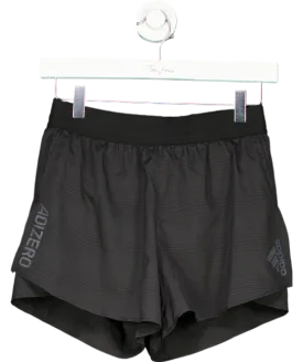 adidas Black Running Shorts UK S