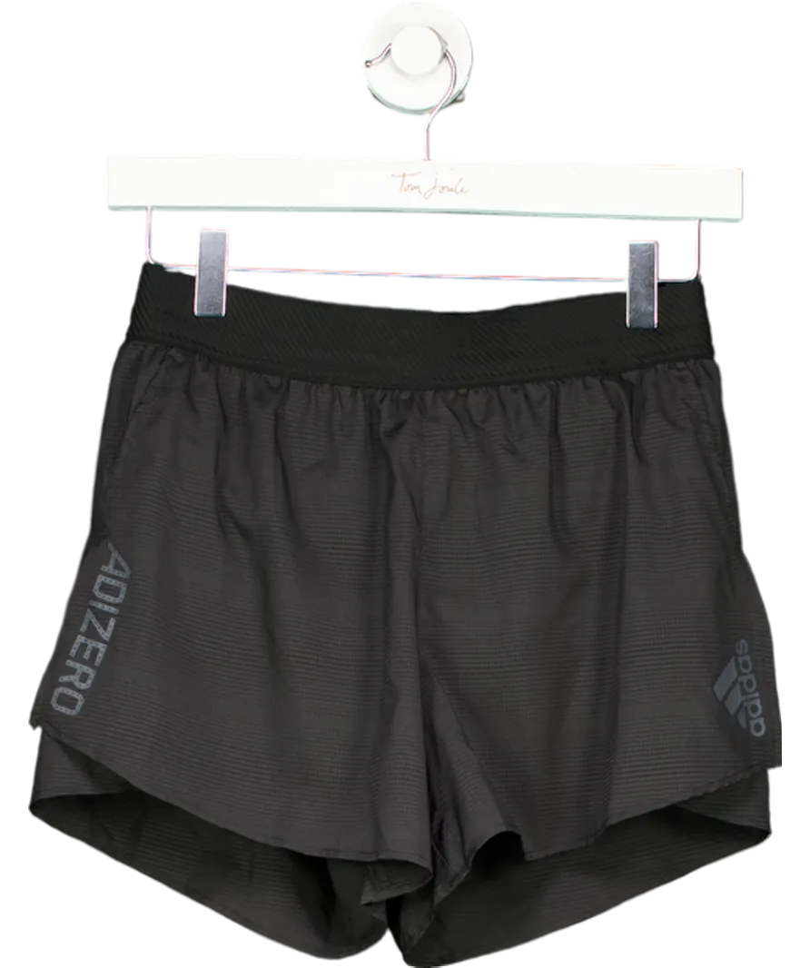 adidas Black Running Shorts UK S