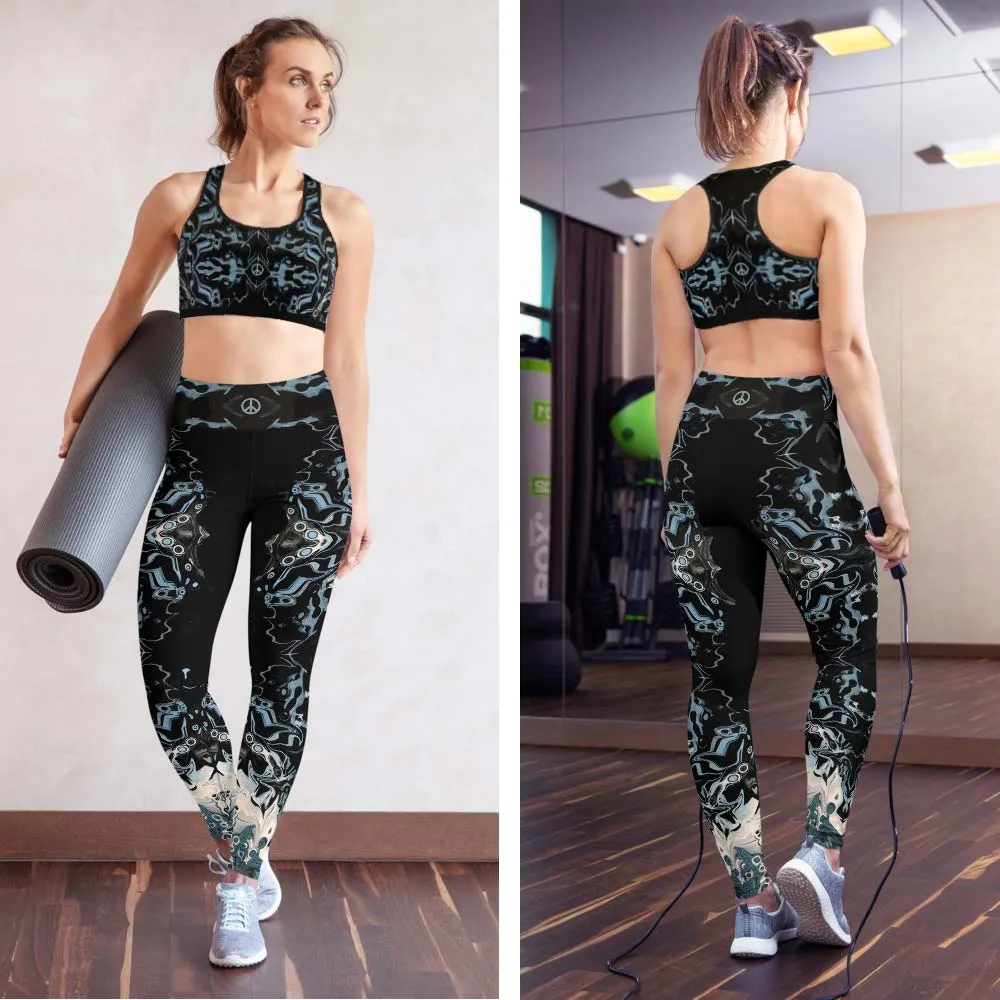 Arabic Illusion Yoga Leggings