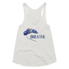 Breathe yoga tank top - Gentle reminder collection - Women's Tri-Blend Racerback Tank