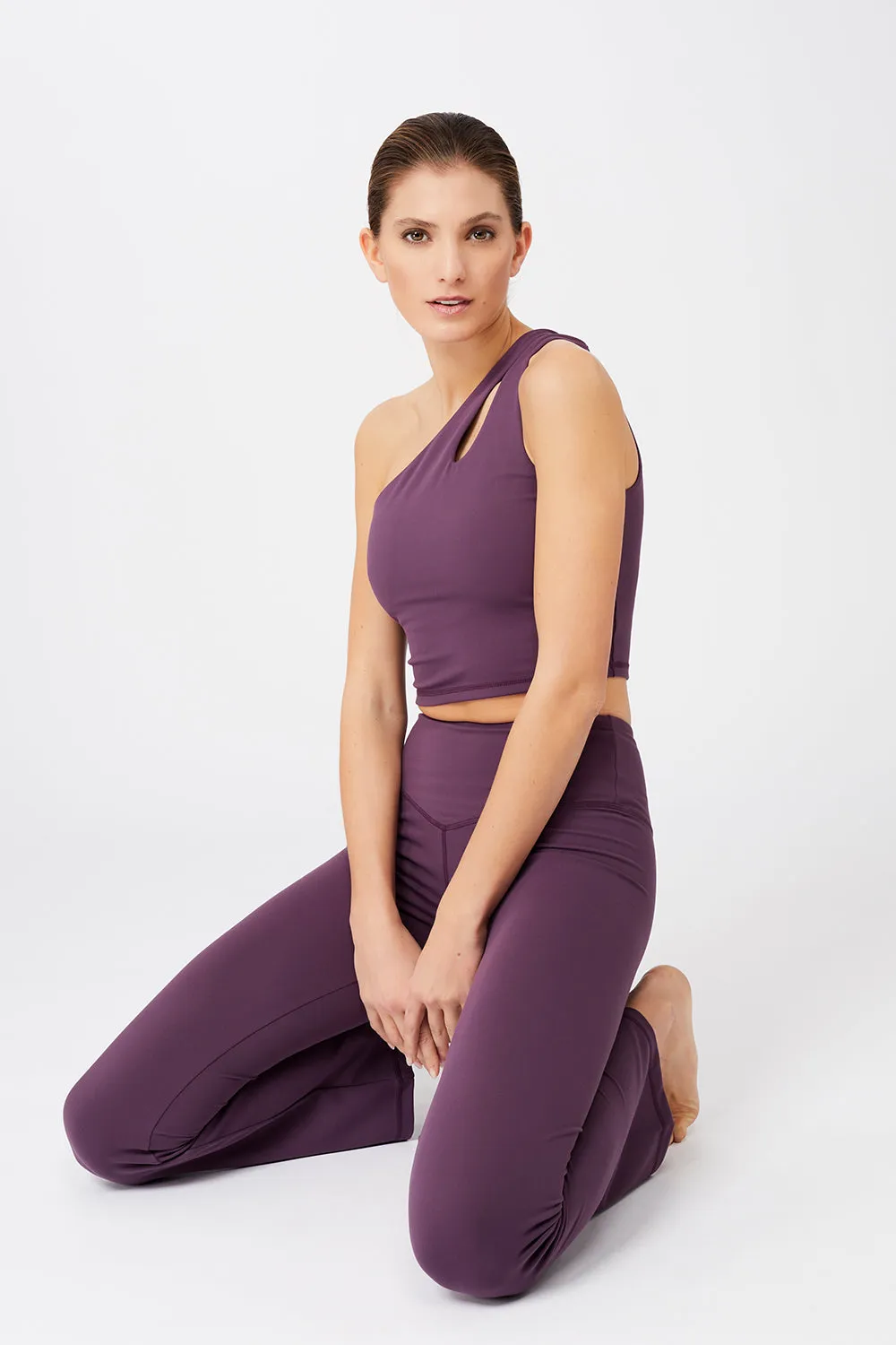 Cropped Shoulder Top (Purple Passion)