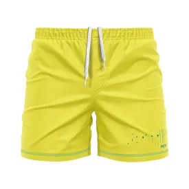 DxW: Marfa Lights men's FC shorts, yellow