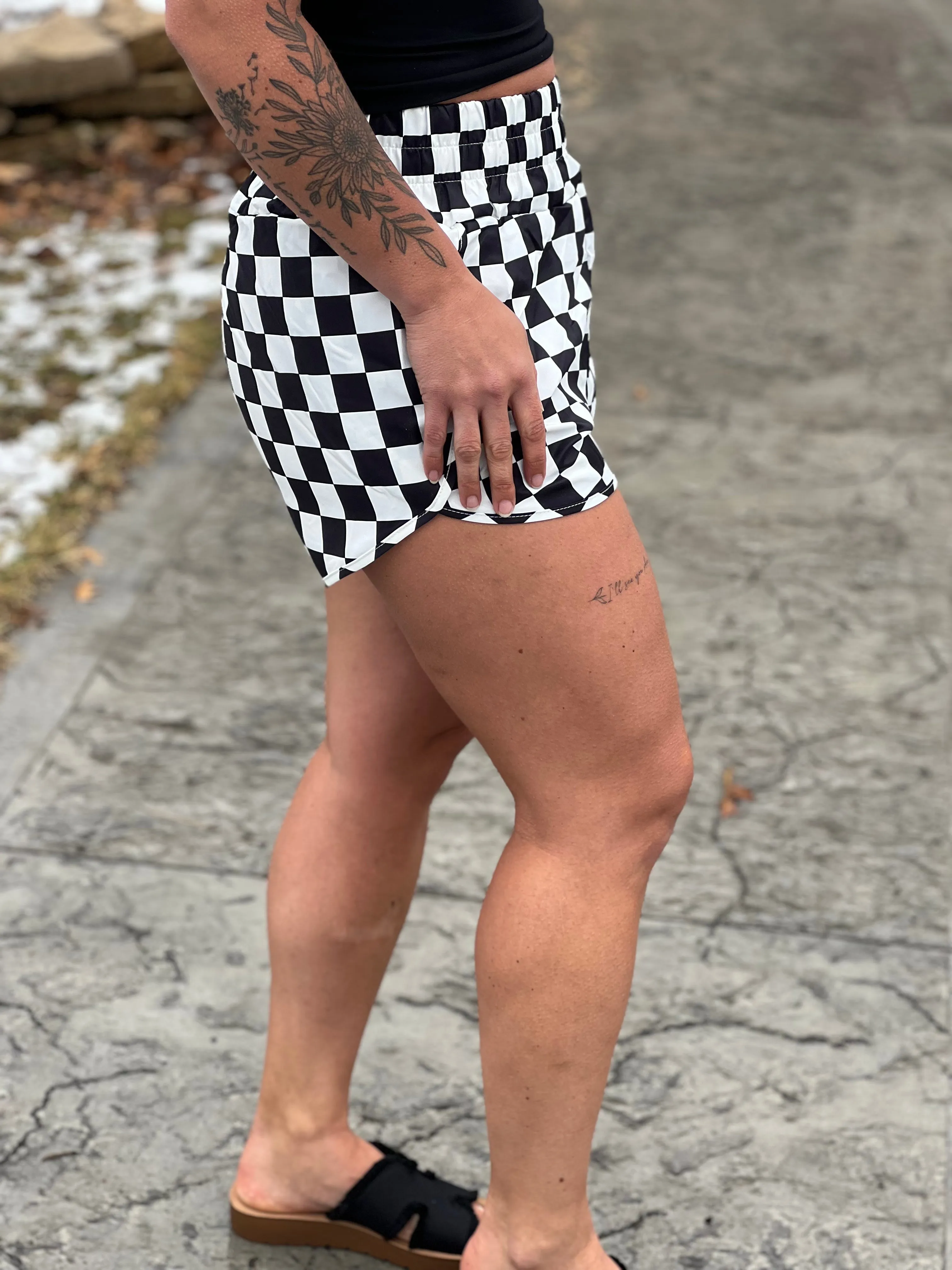 Indy Checkered Shorts