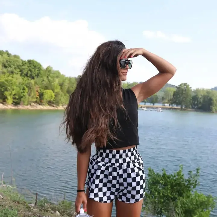 Indy Checkered Shorts