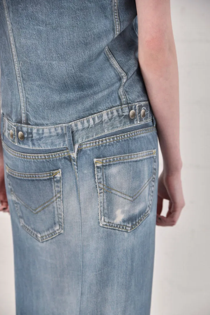 Jean Paul Gaulter Denim Wanabe Silk Dress