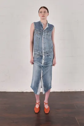 Jean Paul Gaulter Denim Wanabe Silk Dress