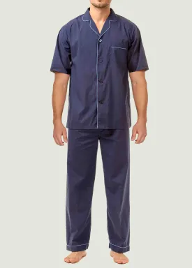 Maximus Easy-Care Touch Fasten Shirt & Pull On Bottoms PJ Set