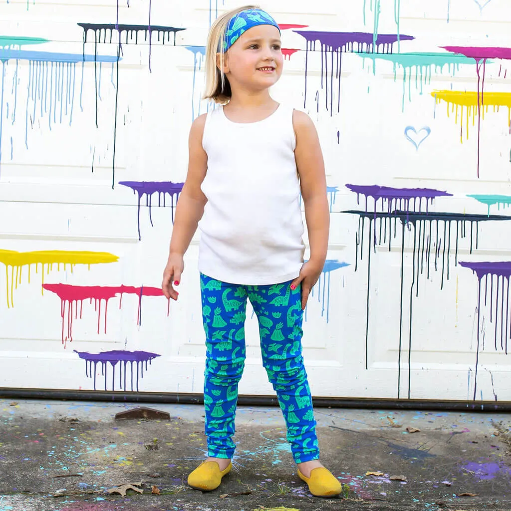 "Need I Say Roar" Dinosaur Leggings with Pockets