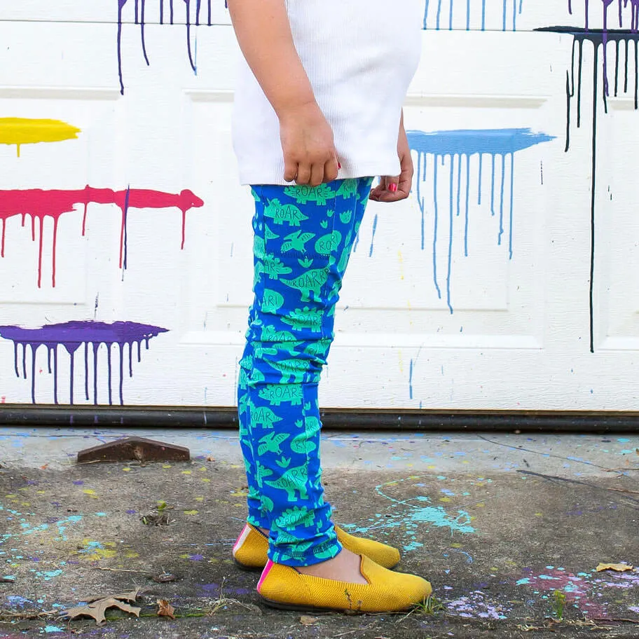 "Need I Say Roar" Dinosaur Leggings with Pockets