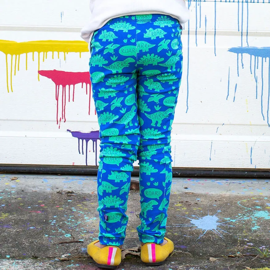 "Need I Say Roar" Dinosaur Leggings with Pockets