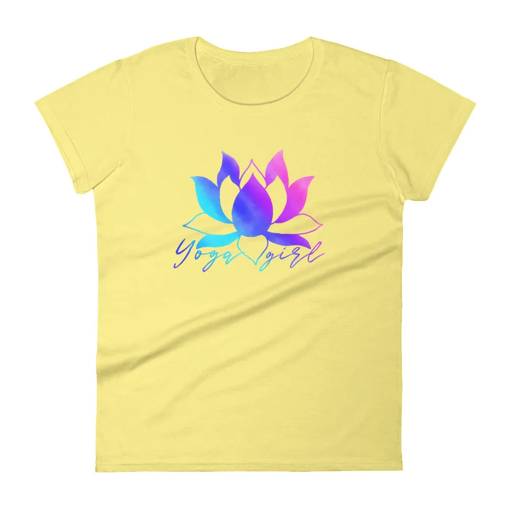 Rainbow lotus yoga shirt