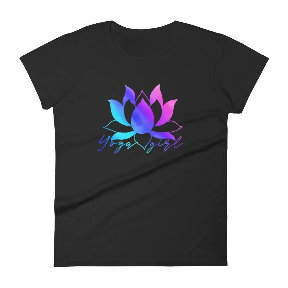 Rainbow lotus yoga shirt