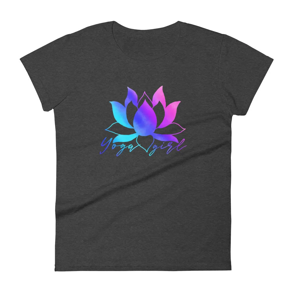 Rainbow lotus yoga shirt