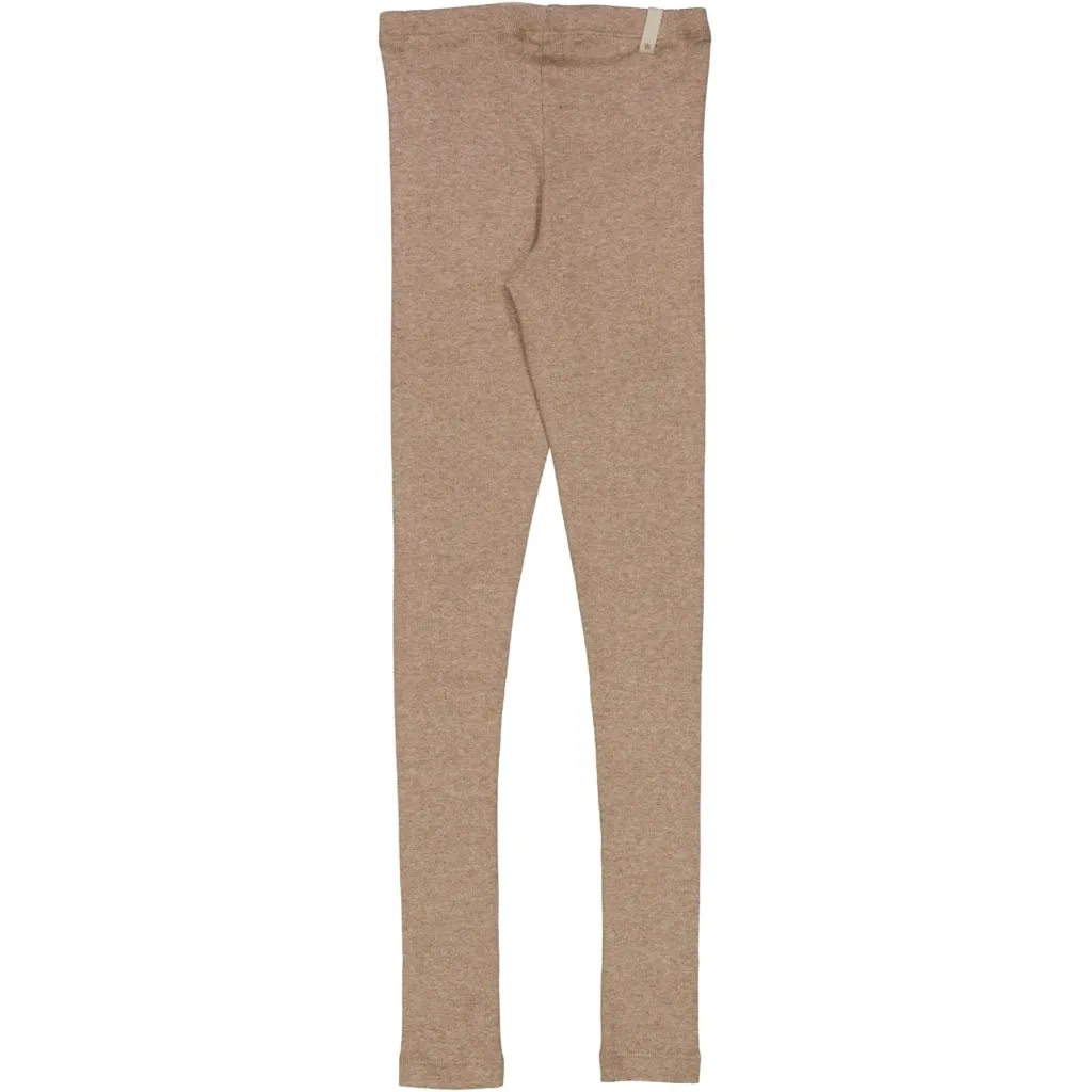 Rib Leggings - khaki melange