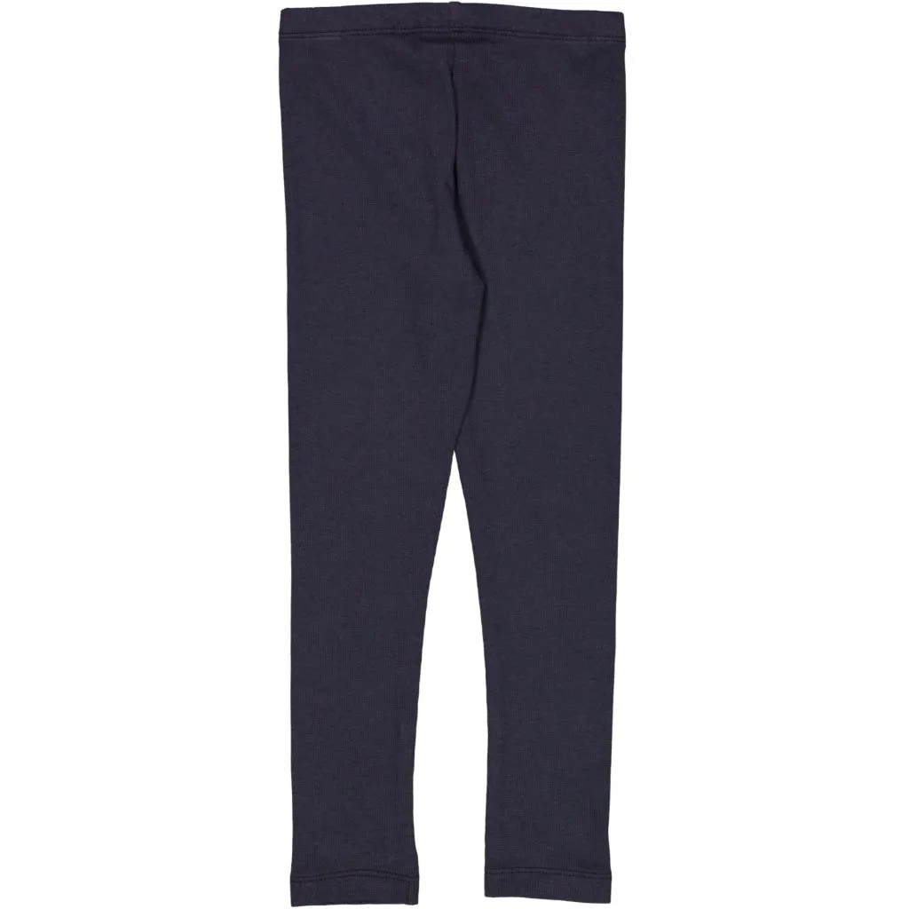 Rib Leggings - midnight blue