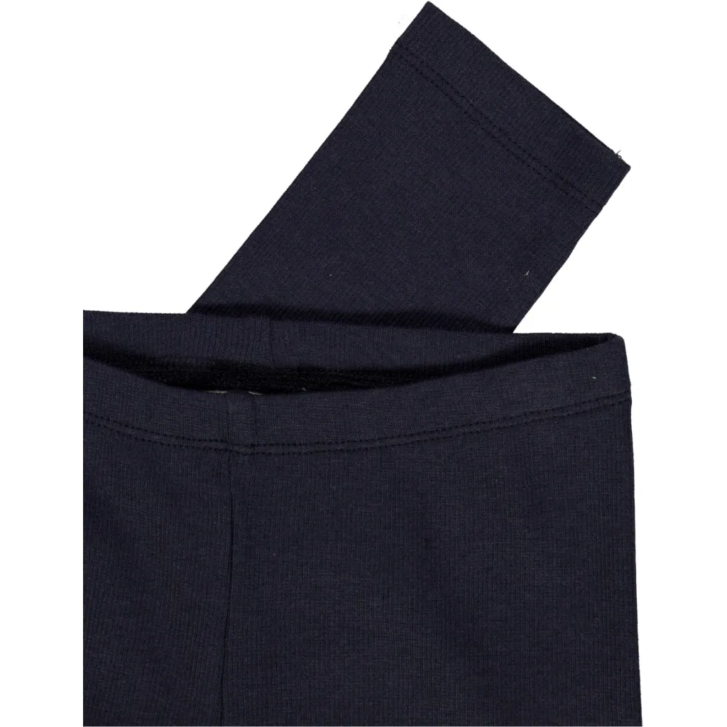 Rib Leggings - midnight blue