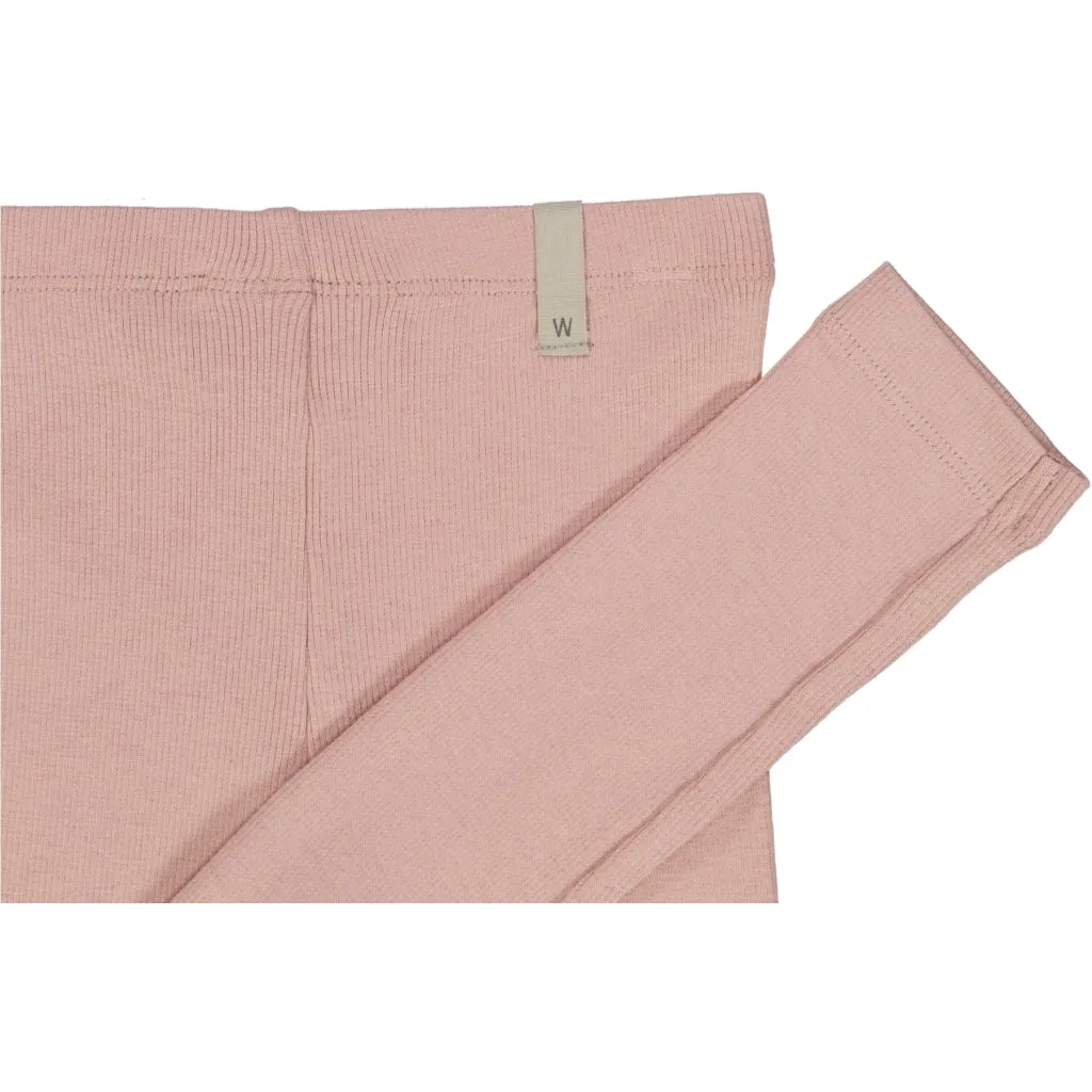 Rib Leggings - misty rose