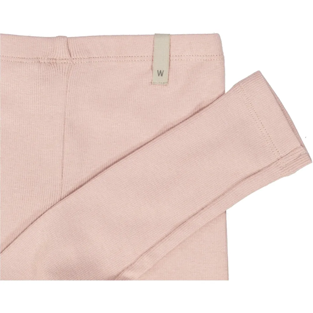 Rib Leggings - rose powder