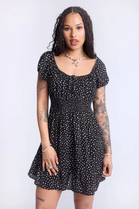 Robe en rayonne imprimée