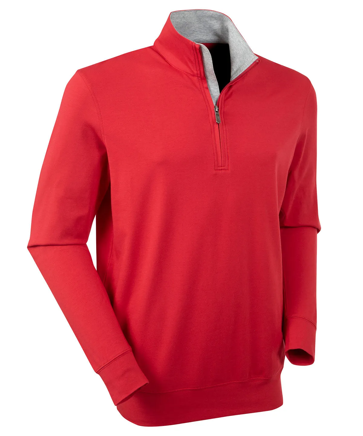 Signature Liquid Cotton Performance Long-Sleeve Quarter-Zip Pullover