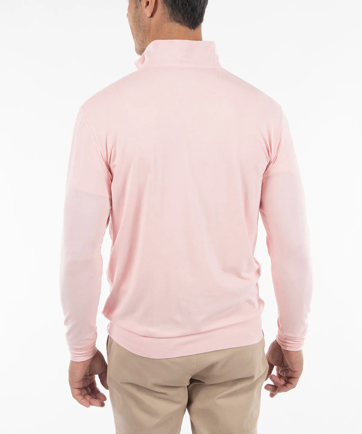 Signature Liquid Cotton Performance Long-Sleeve Quarter-Zip Pullover