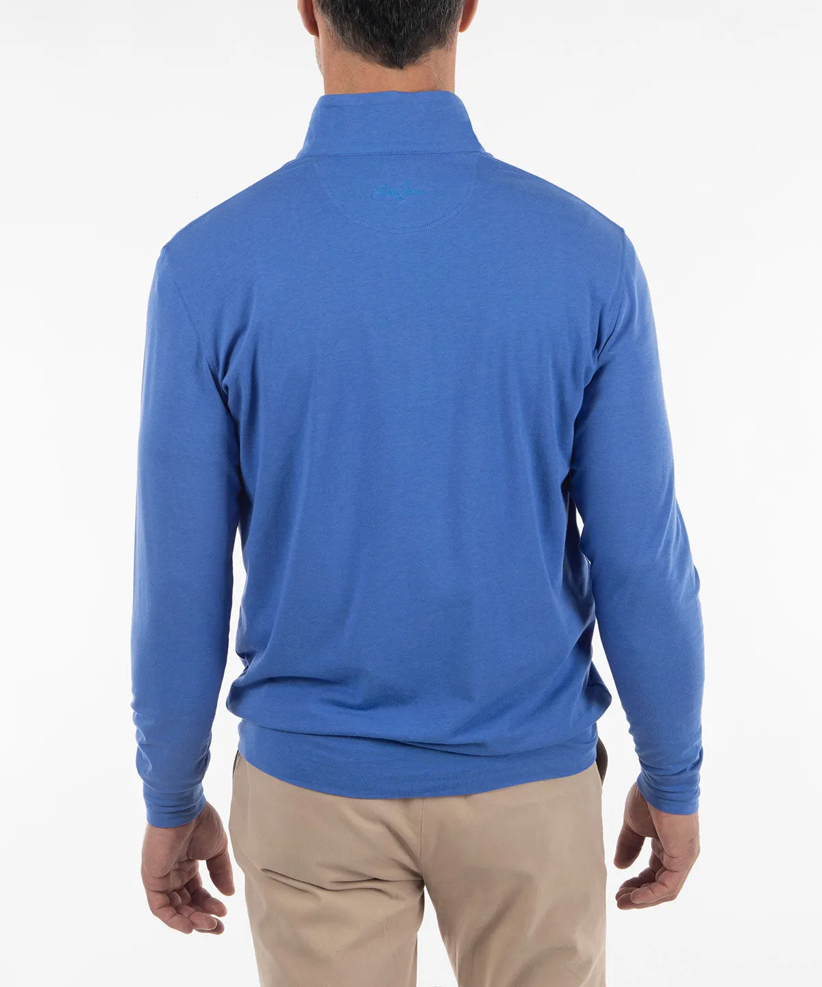 Signature Liquid Cotton Performance Long-Sleeve Quarter-Zip Pullover