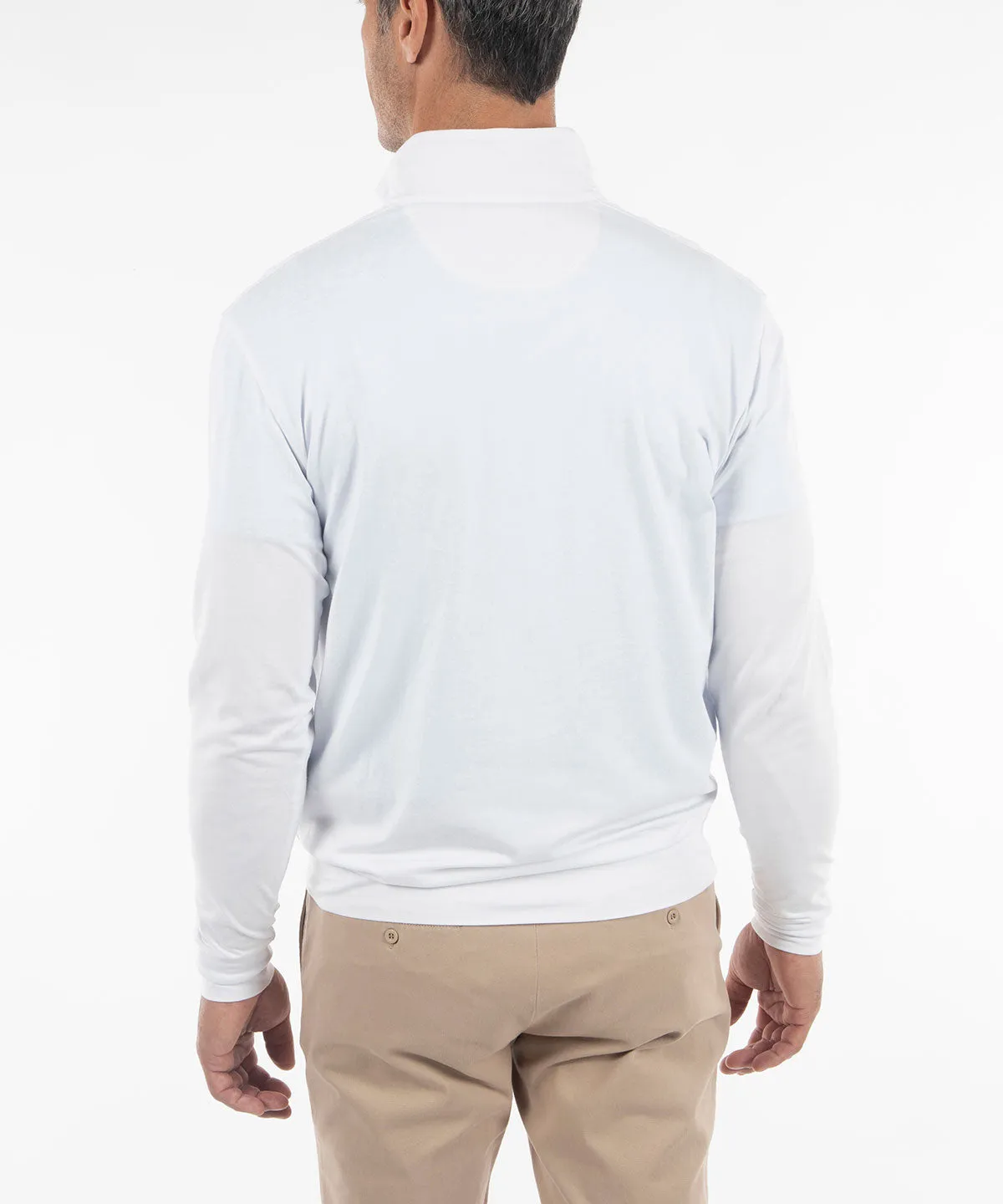 Signature Liquid Cotton Performance Long-Sleeve Quarter-Zip Pullover