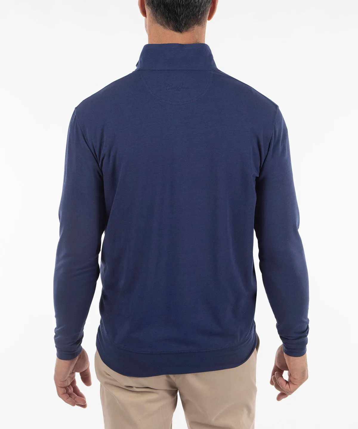 Signature Liquid Cotton Performance Long-Sleeve Quarter-Zip Pullover