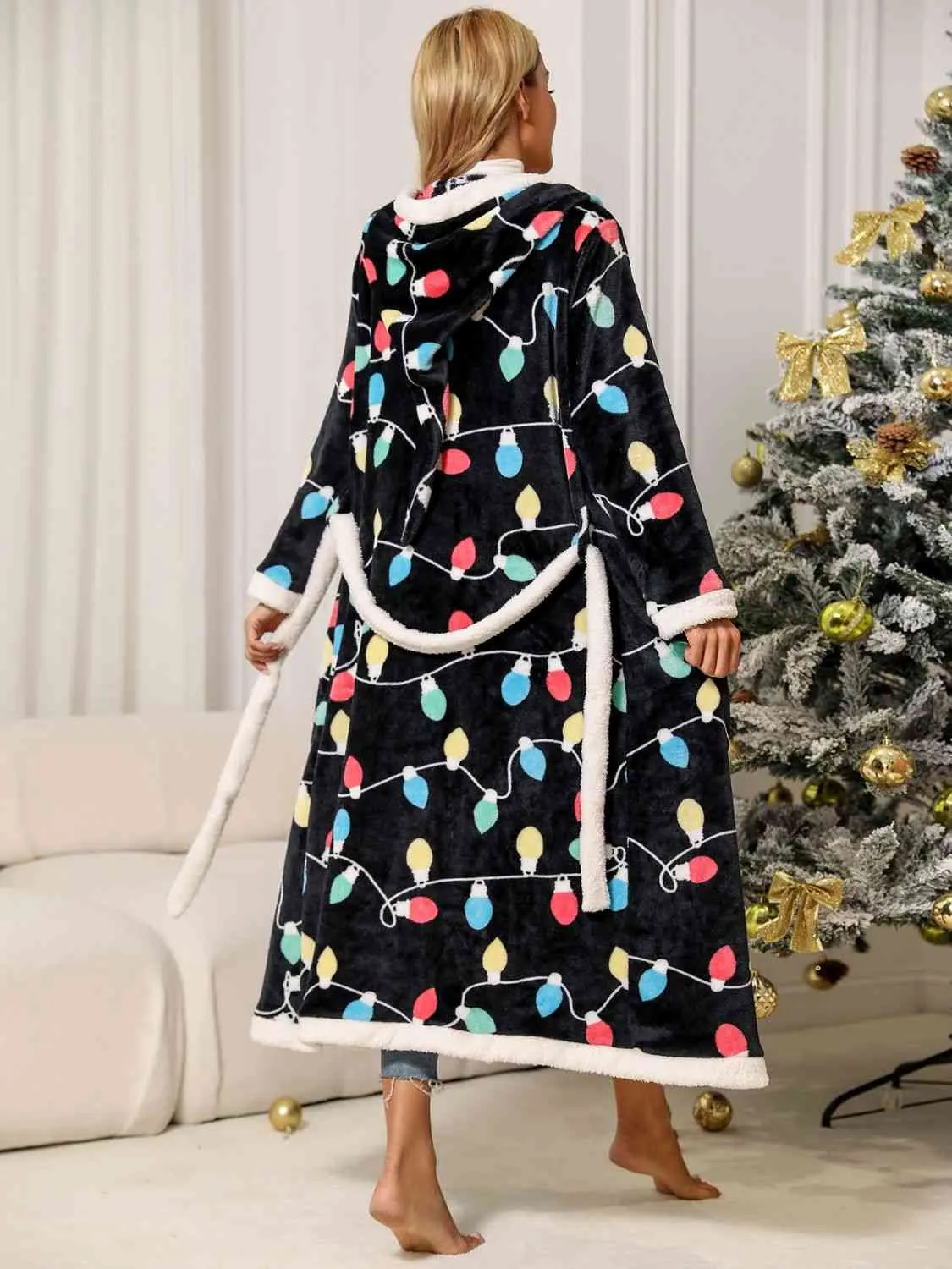 TEEK - Tie Waist Hooded Robe