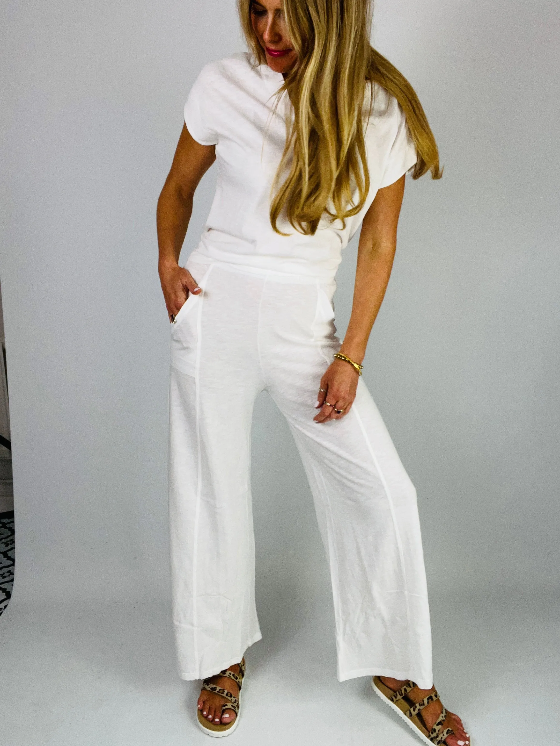 Yoga Trousers White